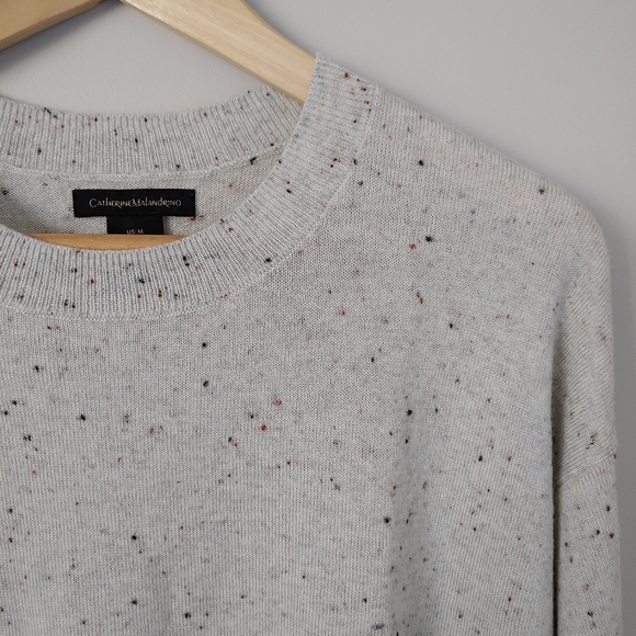 Catherine Malandrino Merino Wool Sweater Size Medium Fine Knit - Picture 4 of 11